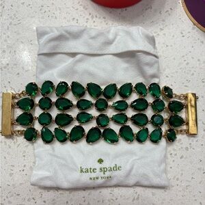 Kate Spade Green Jewel Bracelet